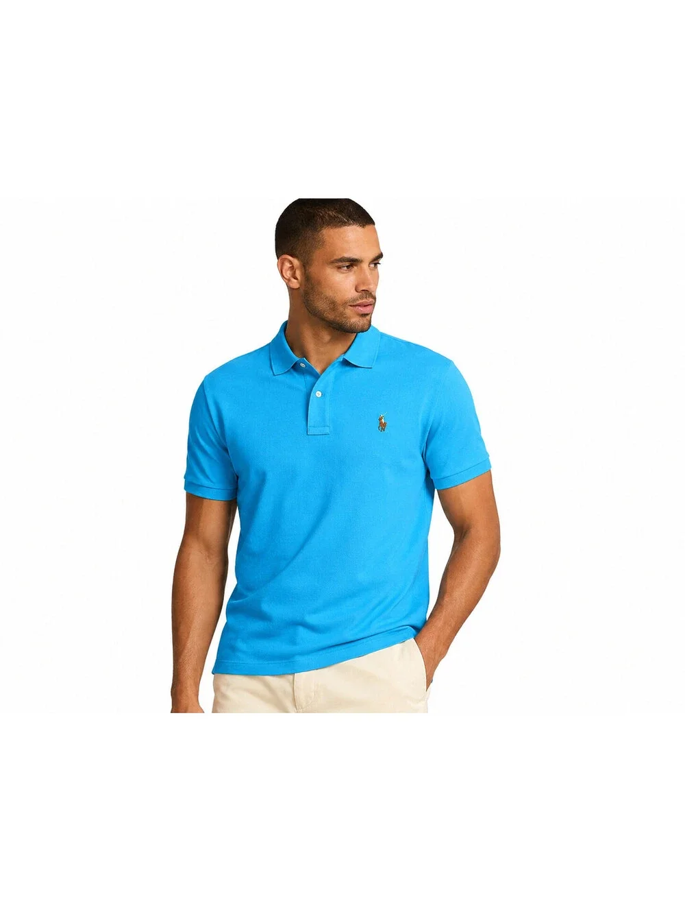 Iris Blue Iconic Mesh Polo Ralph Lauren Short-Sleeve Polo Shirt Sz XL NWT